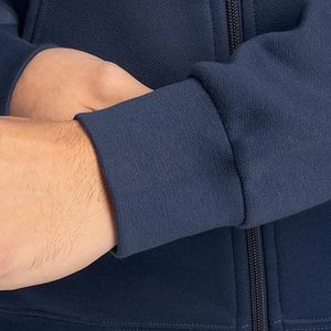 Vente en gros de sweats à capuche élégants avec fermeture éclair pour hommes OEM sweats à capuche avec fermeture éclair complète vêtements de sport en coton molletonné sweats à capuche à la mode - Product Image 5