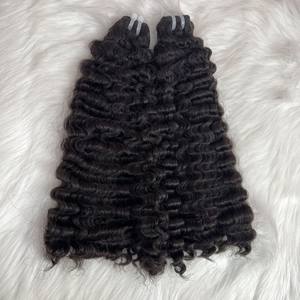 Venta al por mayor de cabello birmano sin procesar de proveedores de cabello rizado natural y virgen, extensiones de cabello humano crudo alineado con cutícula vietnamita - Product Image 4