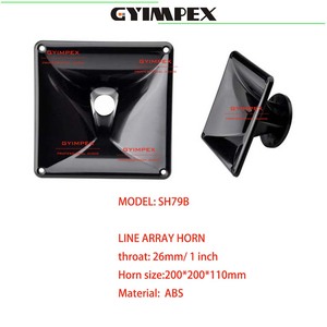 Guide d'ondes standard ABS 200*200*110mm 1 pouce pour tweeter de sonorisation Line Array - Product Image 2