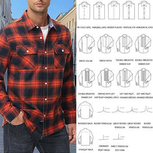 Camisas de estilo italiano OEM personalizadas para hombres negocios al por mayor fiesta boda ocio Comercio exterior proveedor de camisas de franela de gama alta - Product Image 5