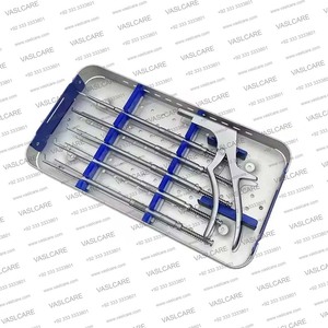 Juego de pinzas giratorias Interlaminar Kerrison, instrumentos ortopédicos para cirugía de columna vertebral, herramientas neuroquirúrgicas de acero inoxidable de Vaslcare - Product Image 5