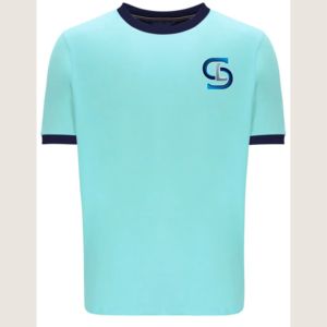 Camisetas de verano de manga corta de poliéster y algodón informales para hombres de alta calidad con patrón sólido diseño en blanco de bajo precio - Product Image 2