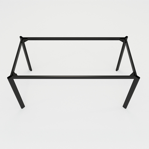 BFCBOV09 - Pieds de table de conférence ovales en fer robuste de style design industriel 180x90 (cm) - Product Image 1