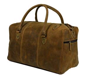 Bolsa de lona de cuero genuino impermeable personalizada, bolsa de gimnasio deportiva de fin de semana, entrega nocturna al por mayor de fábrica - Product Image 2