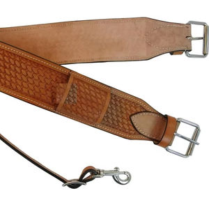 Circunferencia trasera de flanco de caballo occidental de cuero Premium personalizable para ropa Ecuestre para equitación occidental - Product Image 1