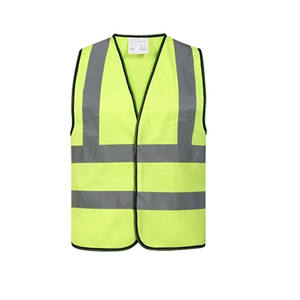 Chaleco reflectante de seguridad personalizado para hombre, de malla con 6 bolsillos Material, venta al por mayor, chaleco y chaqueta reflectante transpirable para adultos - Product Image 6