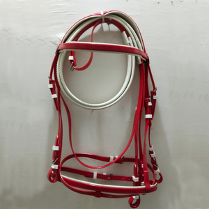 Sangle en PVC bleu personnalisé bride de cheval bande de front réglable produits de cheval personnalisés - Product Image 6