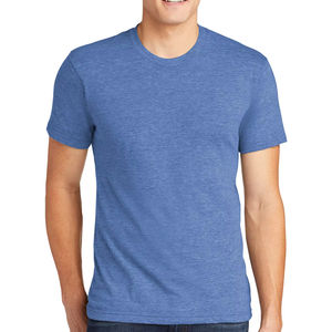 T-shirt unisexe Bella Canvas Custom Apparel en tissu tri-mélange bleu athlétique - Product Image 1