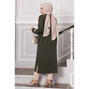 เสื้อสองด้ายสีกากีเสื้อเจียมเนื้อเจียมตัวสำหรับผู้หญิง - Product Image 3