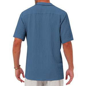 Camisas de Hombre Casuales de Tela de Algodón con Ajuste Regular Cómodo para Uso Diario en la Oficina, Estilo Elegante y Sensación Transpirable - Product Image 2