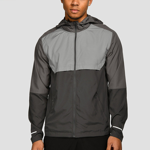 Factory Wholesale Men's Sport Zipper Windbreaker <b>Jacket</b> Polyester Hooded Winter Style Sporty Style Sustainable <b>Jackets</b> for Men - Product Image 1