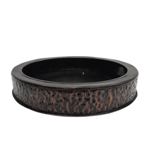 Plato asequible para servir en la mesa, plato para servir, vajilla para Bar, bandeja redonda de Metal de hierro hecha a mano, bronce, tamaño grande - Product Image 5