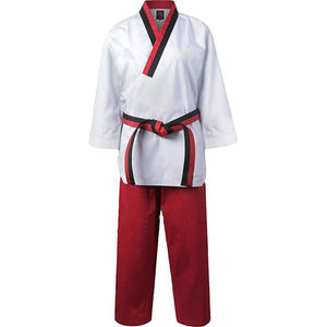 Uniforme ligero de Taekwondo de artes marciales con cinturón negro Uniforme de Taekwondo hecho a medida - Product Image 1