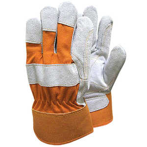 Gants de travail de sécurité en cuir fendu de qualité supérieure respirants Le nouveau design garde les mains au frais et au sec Gants de travail de jardinage avec paume - Product Image 6