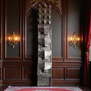 แผ่นไม้ลายงูแบบดั้งเดิมพร้อมลวดลายแนวตั้ง - Product Image 2