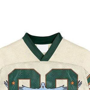 Maillot Vintage 100% polyester Sublimation et Logo Brodé Imprimé Logo Équipe Personnalisé Vintage 100% polyester - Product Image 4