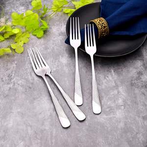 Elite Mini Silver Luxury Forks Food Picks <b>Set</b> of 4-Small Metal Tableware for Home or Restaurant Use for <b>Dinner</b> Fruit Serving - Product Image 6