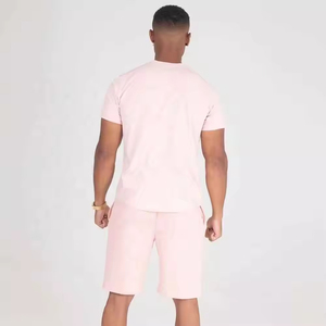 Conjunto informal de verano para hombre hecho a medida, conjunto corto cómodo en color personalizado, transpirable, de talla grande, conjunto de 2 uds de verano para hombre - Product Image 4