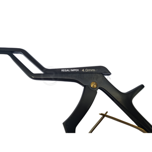 เครื่องมือหนีบกระดูกสันหลังแบบเบโยเน็ต Kerrison คุณภาพสูง ผลิตตามสั่ง ทำจากเหล็กกล้าไร้สนิมเยอรมัน ขนาด 4 มม. มุม 45 องศา สำหรับศัลยกรรมประสาทและกระดูก - Product Image 5