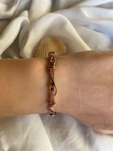 Engraved traditional copper <b>bracelet</b> <b>for</b> men <b>women</b> arthritis joint pain relief <b>magnetic</b> therapy wellness gift from india - Product Image 4