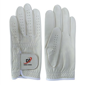 Gants en cuir Cabretta de qualité supérieure Gants de golf en cuir véritable souple unisexe respirants pour le sport avec poignées - Product Image 3