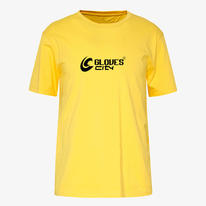 Camiseta con ajuste cuadrado de algodón 100% azul sólido para hombre, ropa de calle de tela de punto personalizada, ropa personalizada para Fitness Crew - Product Image 2