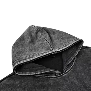 Sudadera con capucha de algodón para hombre y mujer, prenda deportiva Unisex de talla grande, con Logo personalizado, 100% algodón, venta al por mayor - Product Image 4