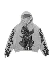 Sweat à capuche saisonnier imprimé style graphique pour homme – Pull thermique décontracté ODM de haute qualité – Streetwear personnalisable – Tendance automne - Product Image 5