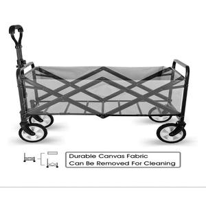 Chariot <span class=keywords><strong>de</strong></span> jardin pliable avec roues tout-terrain, chariot <span class=keywords><strong>de</strong></span> courses, chariot <span class=keywords><strong>de</strong></span> marché, chariot <span class=keywords><strong>de</strong></span> <span class=keywords><strong>camping</strong></span> portable - Product Image 5