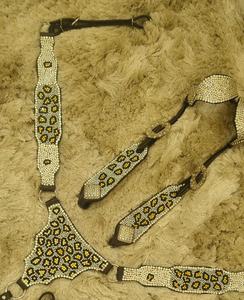 Kaamkaaj Conjunto de Arreos para Caballo de Cuero Genuino Estilo Western con Pedrería y Cierre de Hebilla Ligero, Cabezada y Pechopetral - Para Equitación - Product Image 6