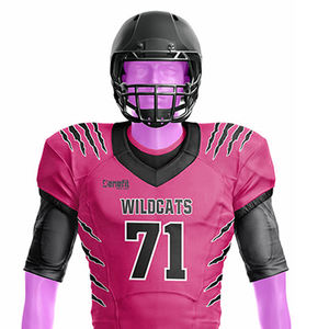 Vente chaude séchage rapide à manches courtes vêtements de plein air ensemble uniforme football américain hauts maillot de football américain - Product Image 4