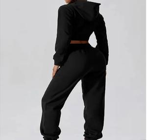 Premium Quality Custom Women's Jogging Tracksuit Solid Brown Casual Wear with <b>Long</b> <b>Tops</b> Comfort Fabric Latest <b>Summer</b> Design - Product Image 3