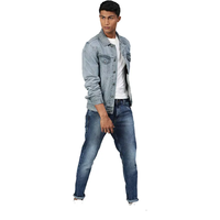 Veste en jean pour homme 100% coton, best-seller, haute qualité, boutonnée, par GGsports