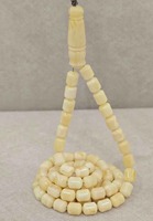 Tasbih islamique en cristal d'ambre en résine personnalisable de 10 mm, chapelet musulman, perles de prière, fait à la main, cadeau écologique