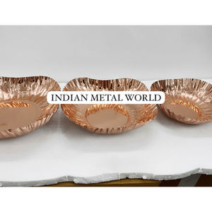 Cuenco de Chocolate Vintage de Cobre, Bandeja de Metal Hecha a Mano en Oro Rosa para Uso en el Hogar, Hotel, Restaurante, Decoración de Mesa para Bodas - Product Image 3