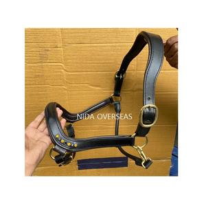 Licou en cuir de conception de selle anglaise élégante de haute qualité avec des cristaux selle anglaise anatomique - Product Image 5