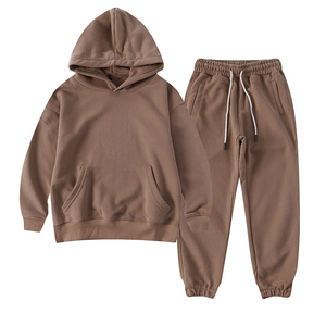 Haute qualité enfants deux pièces enfant en bas âge survêtement garçons à capuche et pantalon survêtements enfants survêtement à capuche ensembles - Product Image 1