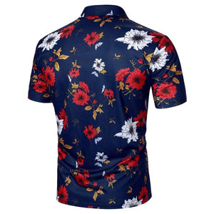 Camiseta Deportiva para Hombre |   Logotipo con Colores Personalizables |   Diseño Floral Botánico de Impresión Digital |   Transpirable, de Secado Rápido, Informal - Product Image 3