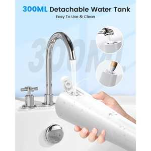 Irrigador Dental Inalámbrico Profesional, 8 Boquillas, 5 Modos, Resistente al Agua IPX7, Irrigador Bucal Portátil para Dientes - Product Image 6