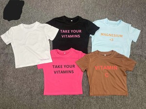 OEM logotipo personalizado verano trajes femeninos cuello redondo crop top liso algodón Mujer gráfico Camisetas - Product Image 2