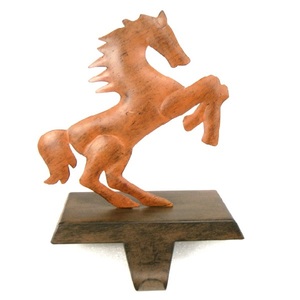 Reindeer Silver Metal <b>Stocking</b> <b>Holder</b> For Christmas Table Top Decorative - Product Image 4