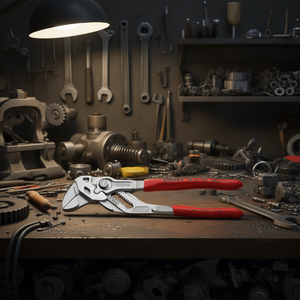 Alicates Knipex de Una Sola Herramienta con Llave Cromada, Mangos Recubiertos de Plástico y Mordazas de Agarre Extra Estrechas - Product Image 3