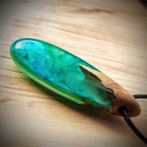 ขายดีของขวัญวินเทจยูนิเซ็กส์สร้อยคอไม้เรซิ่นจี้เพื่อนสร้อยคอของขวัญวันครบรอบส่วนตัว - Product Image 6