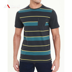 Camiseta de manga corta para hombre, camiseta ajustada informal Simple de verano - Product Image 1