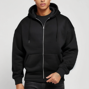 Sweat-shirt uni pour homme, blanc, 280 g/m², coton lourd, épais, de haute qualité, fabriqué au Bangladesh - Product Image 1