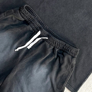 Conjunto de Camiseta y Pantalones Cortos para Hombre, Diseño Gráfico de 2 Piezas, Lavado Ácido, con Logotipo Impreso Personalizado de Fábrica, Traje Deportivo de Verano para Hombre - Product Image 2