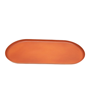 Nouveau Design Fer Serveur Ware Plateau Ovale Texture Rouge Couleur Semences Plateau De Démarrage Pour Mariage et Décoration De Table - Product Image 3