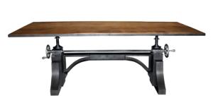 Juego de mesa de comedor con Base de Metal Industrial de alta calidad, madera de mango macizo, Metal pesado para uso en muebles del hogar, hoteles, cafeterías, gimnasios, villas - Product Image 2