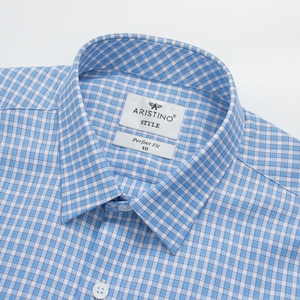 Aristino Men's Casual <b>Striped</b> Shirt 50% Bamboo 50% Polyester Garment Dyed 220g Full Sleeve ASS021AZ-Hot Seller - Product Image 6