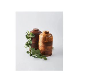 Jarrones de Madera Hechos a Mano para Decoración del Hogar, Jarrón de Piso Moderno de Madera de Mango Natural para Decoración de Sala de Estar - Product Image 2